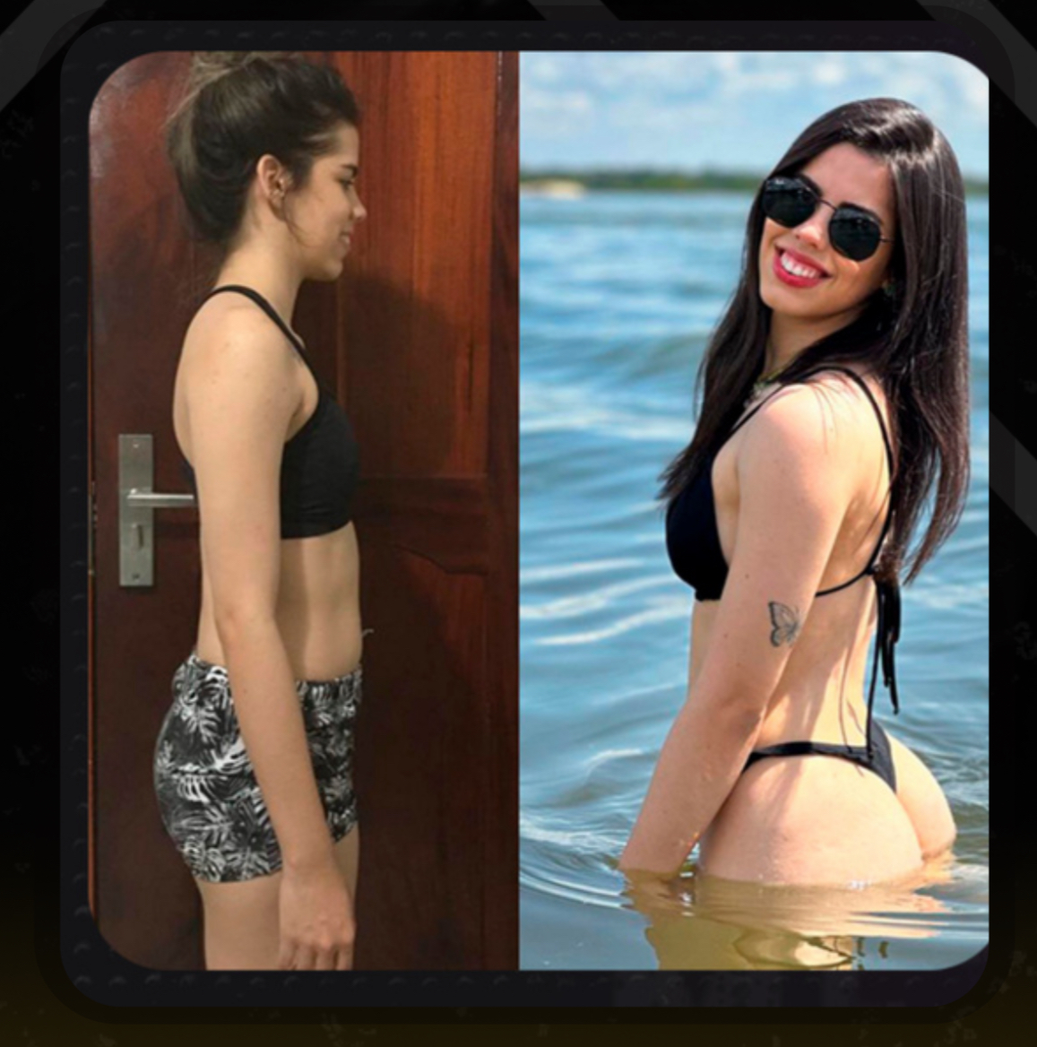 Resultado de aluno — antes e depois