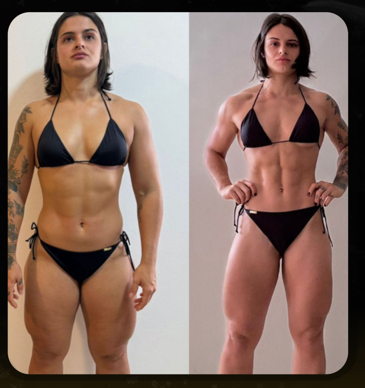 Resultado de aluno — antes e depois